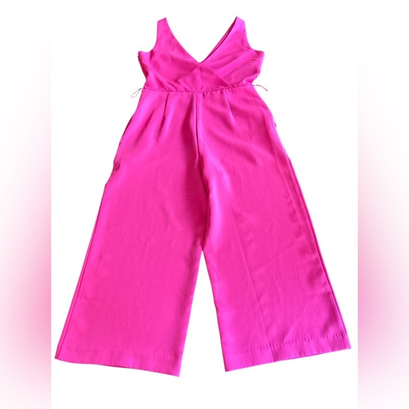 Sam Edelman | Hot Pink Crop Jumpsuit - Picture 4 of 11